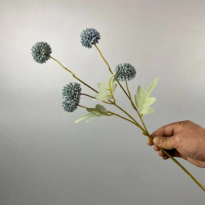 5 Head Dandelion Artificial Flowers Wedding Decoration Fake Flowers Small Thorn Ball DIY Home Decor Bouquet Valentine's Day Gift