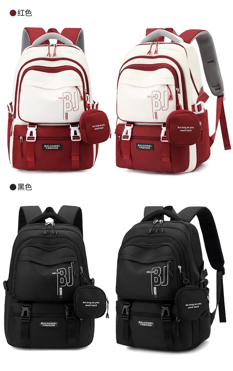 Teen Girls Backpacks for School 8-12 Years Students Casual Fashion Travel Backpacks Portability College Backpack for Women Bag