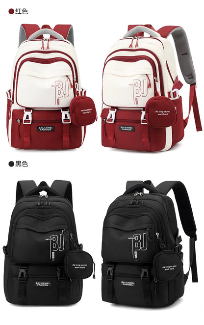 Teen Girls Backpacks for School 8-12 Years Students Casual Fashion Travel Backpacks Portability College Backpack for Women Bag