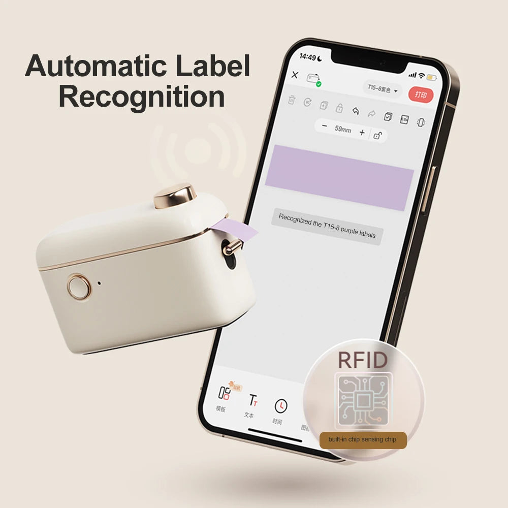 Niimbot D11 D110 D101 H1S Mini Thermal Printer Pocket Label Maker USB Bluetooth Label Stick Printer Inkless DIY Name Price Tag