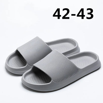 Youpin Thick Platform Women Bathroom Home Slippers Cloud Slippers Soft Sole EVA Indoor Slides Sandals Summer Non-slip Mi