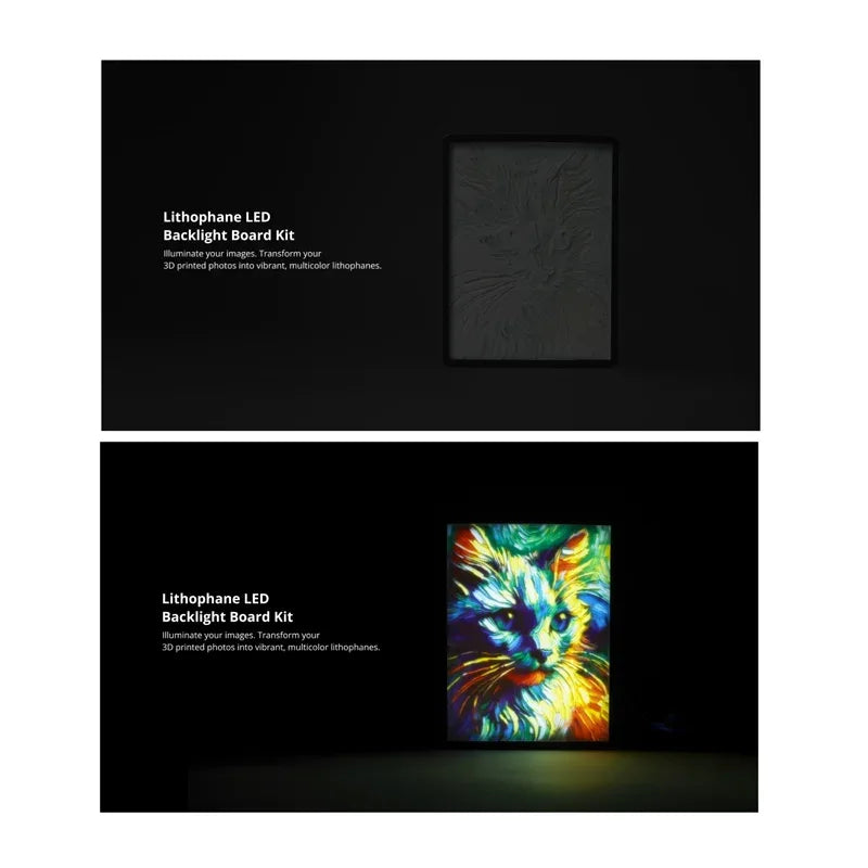 KC009 KC010 LED Lithophane CMYK PLA Filament 3D Printer Filament for 3d Lithophane photo frame Back Light Plate for bambu