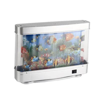 Artificial Tropical Fish Tank Lamps Aquarium Decor Virtual Ocean in Motion Night Light For Children Halloween Christmas Gift Toy
