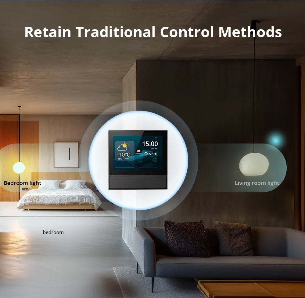 SONOFF NSPanel Smart Scene Wall Switch EU/US Integrated HMI Panel Home Automation Thermostat Smart HomeWorks with Alexa Alice