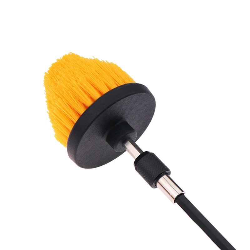 Electric Scrubber Grill Brush Kit 2/3.5/4'' Power Cleaning Brush for Car Bathroom Floor, Tub Shower Grout Nylon Attachments