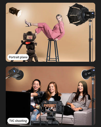 ZU80 COB camera light 80W LED fill light 2500K~6500K dual-color mini Bowens portable outdoor live lighting CRI≥96 TLCI≥97