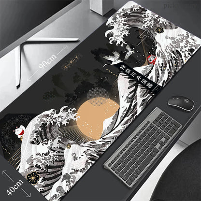 Fish Mouse Pad Gaming Mousepad Mat Gamer Mouse Mat Keyboard Mat Desk Mat Carpet Mausepad XXL For Computer Laptop Pad