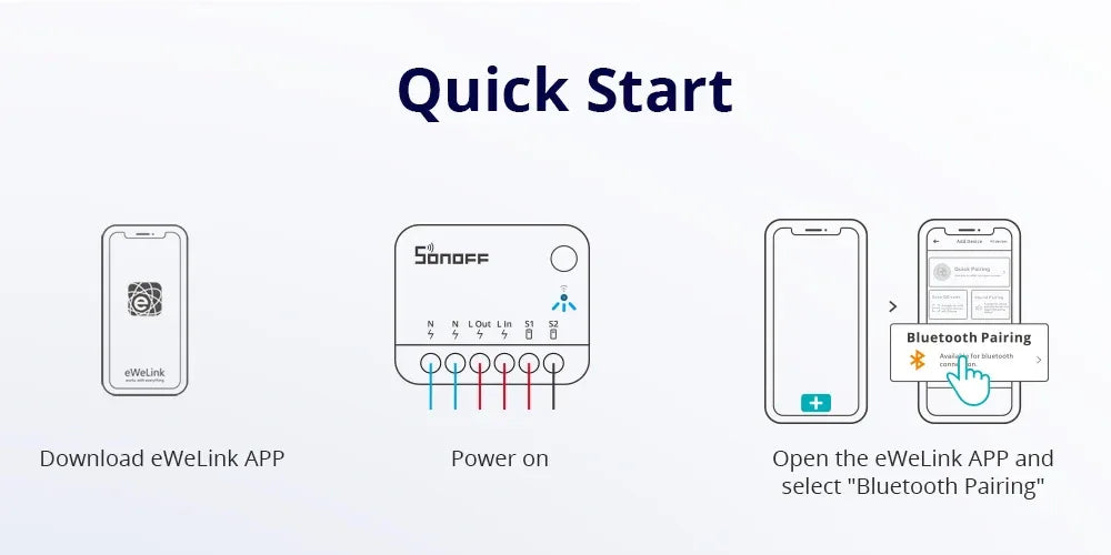 Sonoff Mini R4 Extreme Wifi Smart Switch Interruptor with Relay On-Off DIY Switch Module eWelink APP Control Works with Alexa