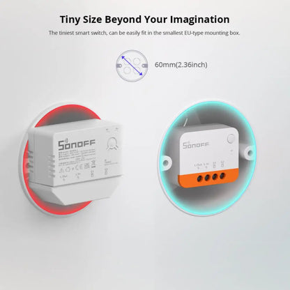 SONOFF ZBMINI-L2 Zigbee DIY Mini Smart Switch Module No Neutral Wire Required Switch Work With Alexa Google Alice Smartthing