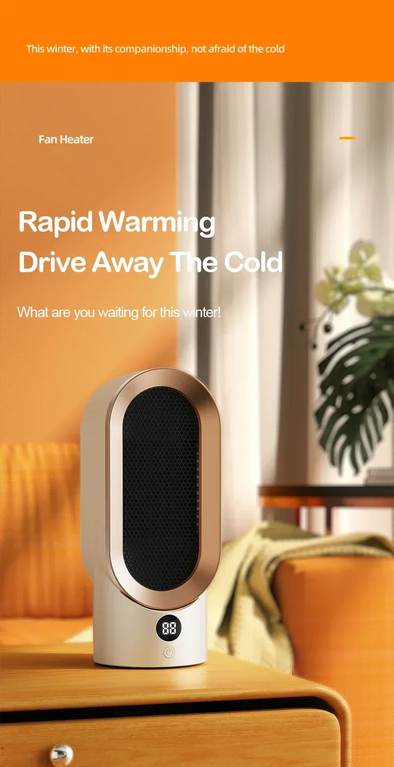 PTC heater, household heater, small electric heater, small sun desktop heater, ceramic hot air fan, European/American standard