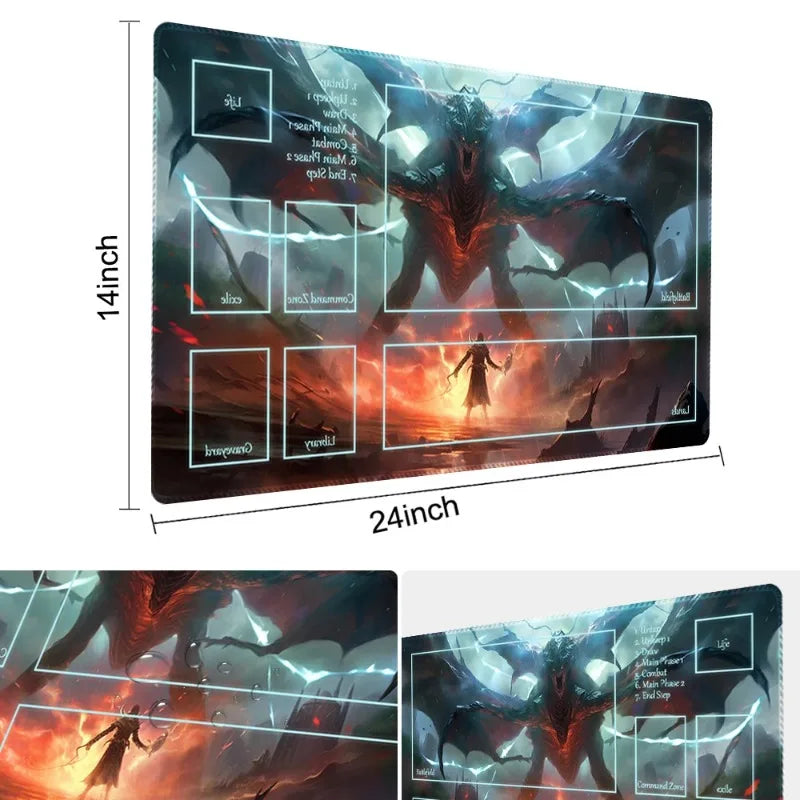 Mouse pad  Board Game TCG MTG Playmat Table Mat Game Size 60X35 CM Mousepad Compatible for card game CCG
