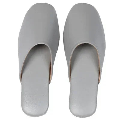 Sheepskin Genuine Leather Slippers Women Non-Slip Waterproof Slides Unsex Indoor Outdoor Home Shoes