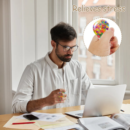 10/15/20Pcs DIY Stress Ball Kit Make Your Own Stress Toy Blank Pressure Ball Skin DIY Kit with Expander Tool for Adults Beginner
