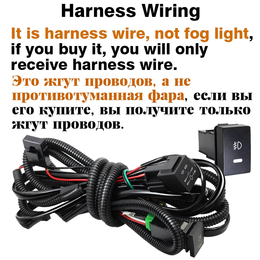 2IN1 Car Canbus LED Fog Light Accessories with Daytime Running Lamp DRL H11 For Citroen Jumper Jumpy 290 295 2015-2024