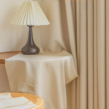 French Cream Style Bay Window Drape Bedroom Thick Full Blackout Curtain Hotel Soundproof Drapes Large Area Living Room Curtains
