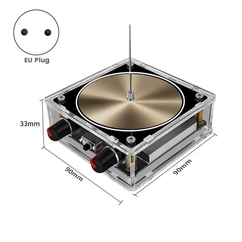 A29F-For Tesla Gold Music Coil Artificial -Pattern Touchable Audio Input Bluetooth Science Experiment Coil