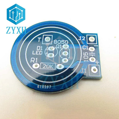 Mini Tesla Coil DIY Electronic Kit DC 4.5V No Arc Type Space Lighting with AA Battery Box Power For Student Experiment