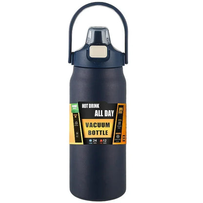 LargeCapacityOutdoor SportsThermos Bottle Portable Water Bottle Stainless Steel Vacuum Insulation with Straw 800ml/1000ml/1500ml