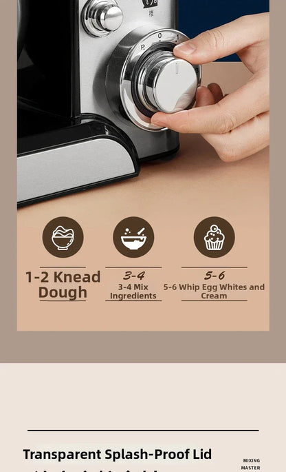 Stand Mixer – Home Kitchen Machine with Dough Hook, Beater & Whisk, 1200W Powerful Motor for Baking/Cooking, Tilt-Head Design