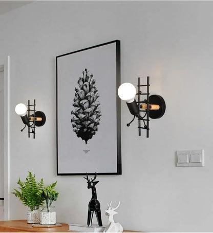 Humanoid Creative Wall Light Modern Simple Little Man Bedside Lamp Sconce Indoor Decor Hanging Lighting for Children Bedroom LED