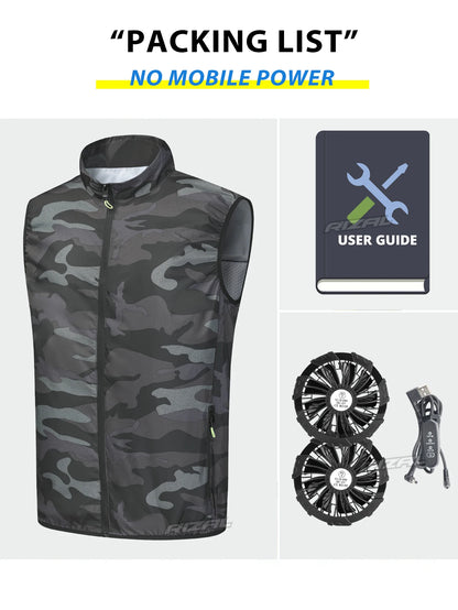 2026 Must-have Fan Vest Wearable Cooling vest Air-conditioned Clothes Breathable for Daily Commute Hiking Fishing Camping