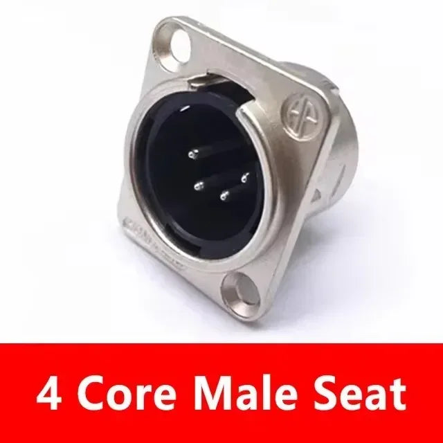 5/20/100Pcs XLR 3/4/5Pin Plug Male Female Jack XLR Socket with Copper Contact Panel Connector for Audio Microphone