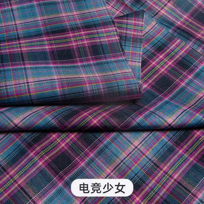 Plaid Fabric By The Meter for Japanese Jk Uniform Skirts Clothing Hair Band Clothes Pillowcases DIY Sewing Textile Anti Wrinkle