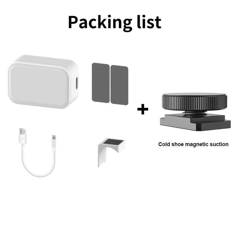 GBL01 Magnetic Mini Fill Light w/ Charging Box for DJI Osmo Mobile 6/SE/OM5, Zhiyun SMOOTH4/5/ Feiyu Handheld Gimbal Stabilizer