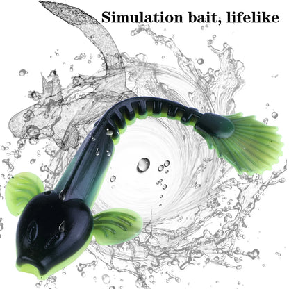 Sougayilang Soft Lure 4.5g 3.5in 90mm 12PCS/Lot Fishing Swimbait Lure Set Tail Worm Saltwater/Freshwater Fishing Baits