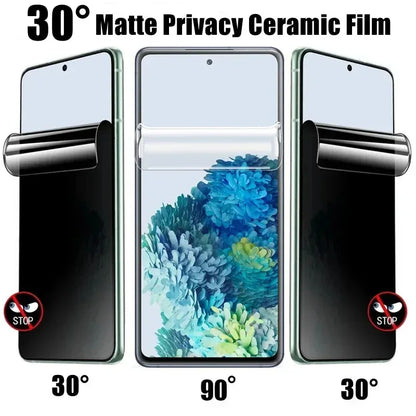 Anti Spy Hydrogel Film For Samsung Galaxy S25 S21 S23 S22 S24 Ultra S24 S23 FE Note 10 20 Ultra Privacy Screen Protector