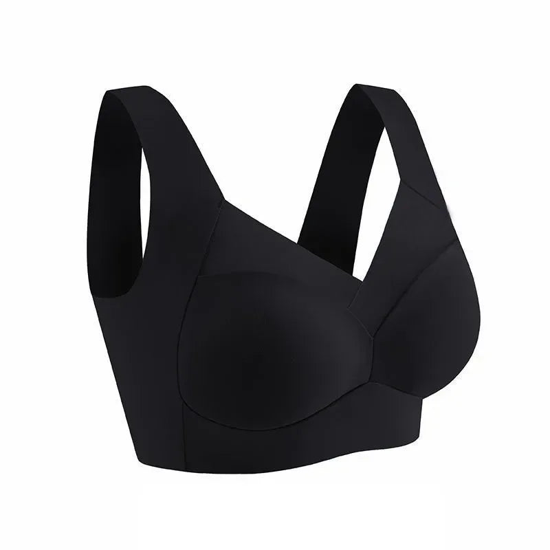 2 PCS Underwear Seamless Bra Women Is Sexy Large Size Tops Support Small Comfortable No Steel Ring Underwear L-6XL