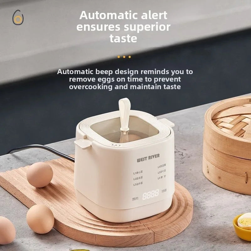 Electric Egg Cooker Multi-Functional Household Egg Cooker High Capacity Soft Medium Hard-Boiled Egg Cooker Egg Custard Steamer