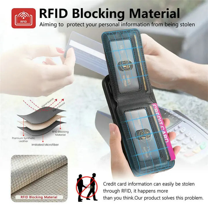 RFID Leather Luxury Case for Huawei Pura 70 Pro Plus 5G Card Cover Flip Back Shell Huawei Pura 70 Ultra Pura70 Pro+ Phone Cover