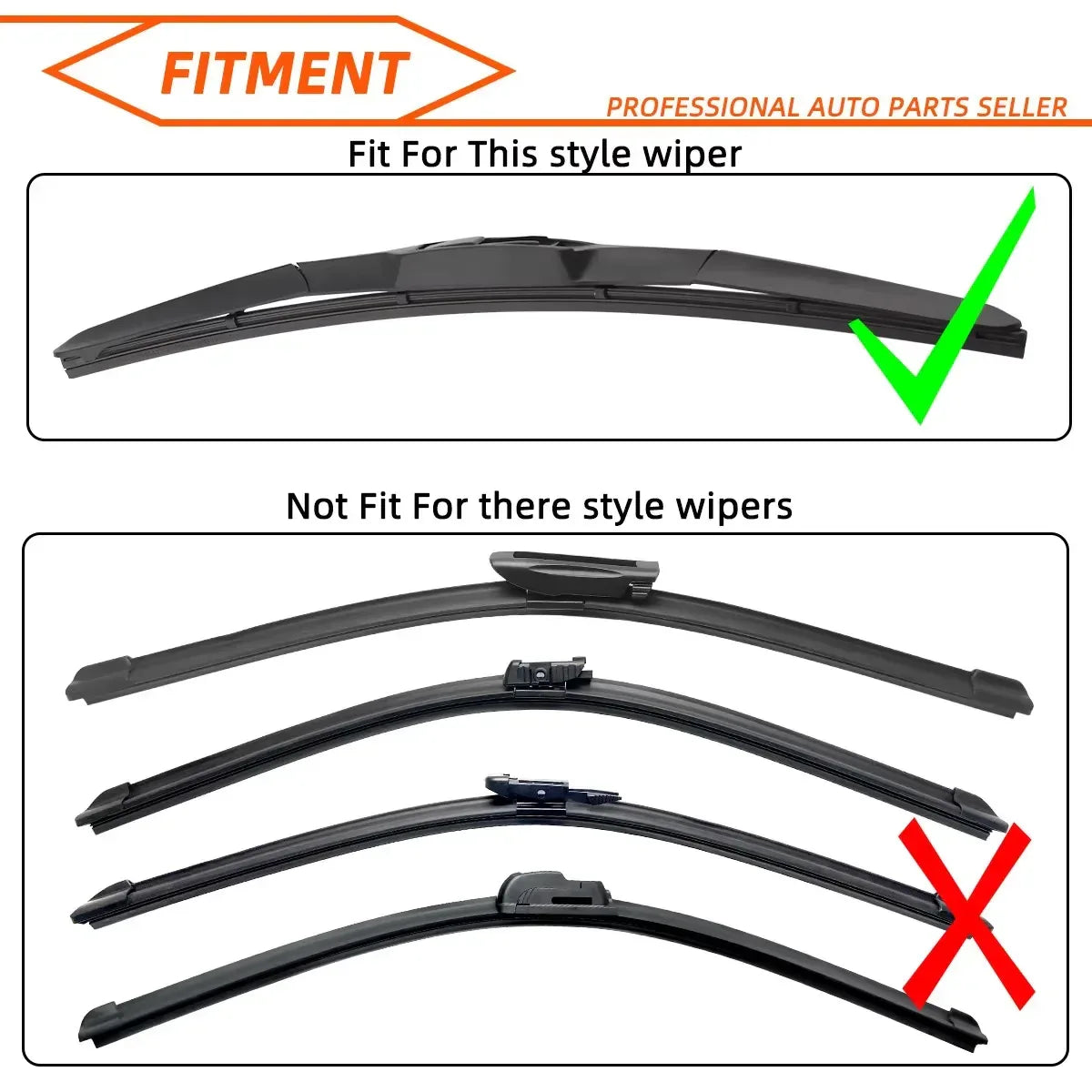 Windshield wiper blade modification parts, automotive windshield wiper rubber strips, automotive, truck, SUV general automotive