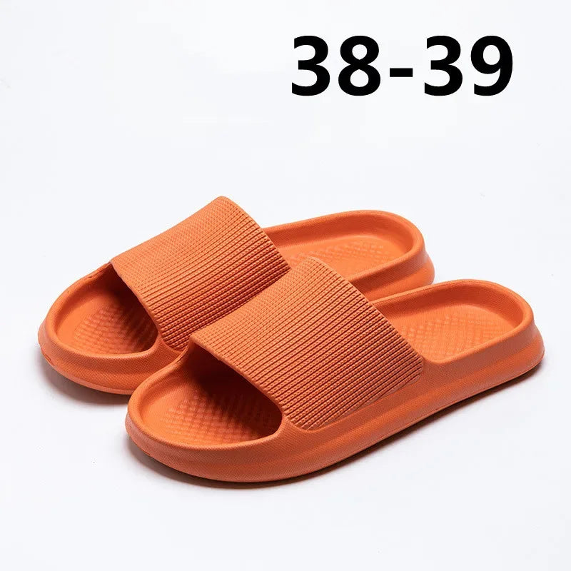 Youpin Thick Platform Women Bathroom Home Slippers Cloud Slippers Soft Sole EVA Indoor Slides Sandals Summer Non-slip Mi