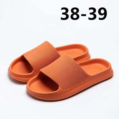 Youpin Thick Platform Women Bathroom Home Slippers Cloud Slippers Soft Sole EVA Indoor Slides Sandals Summer Non-slip Mi