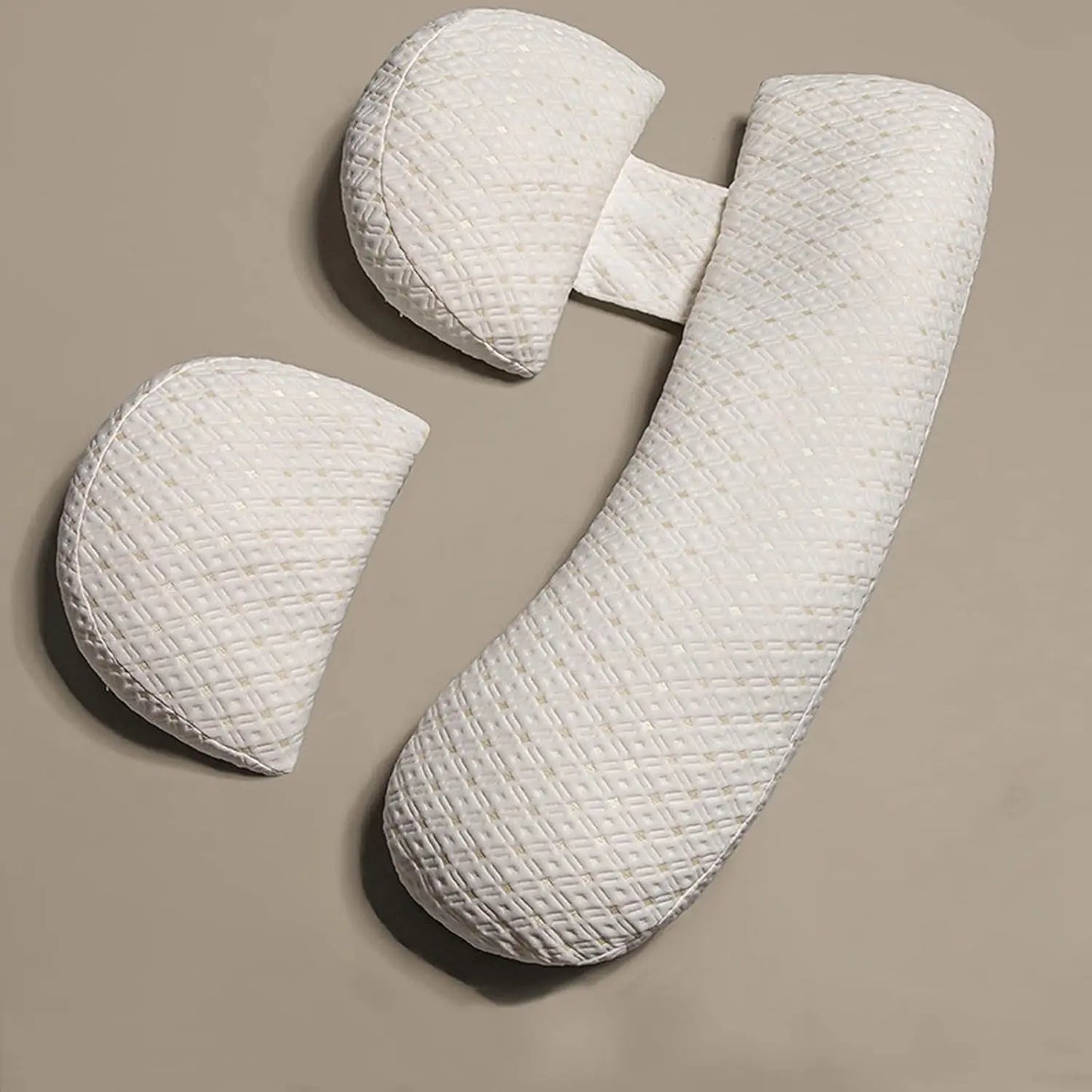 Pregnancy Pillow Maternity Pillow for Side Sleeping Soft Pregnancy Body Pillow Maternity Pillow w/ Detachable Adjustable Pillow