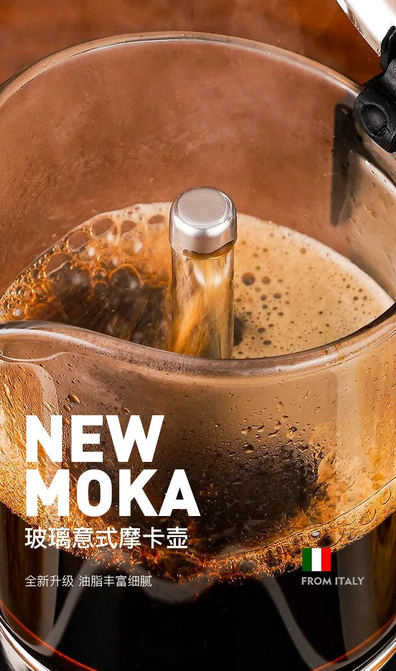 Coffee Maker Coffee Pot Portable Aluminum  Electric Moka Pot  White New Style