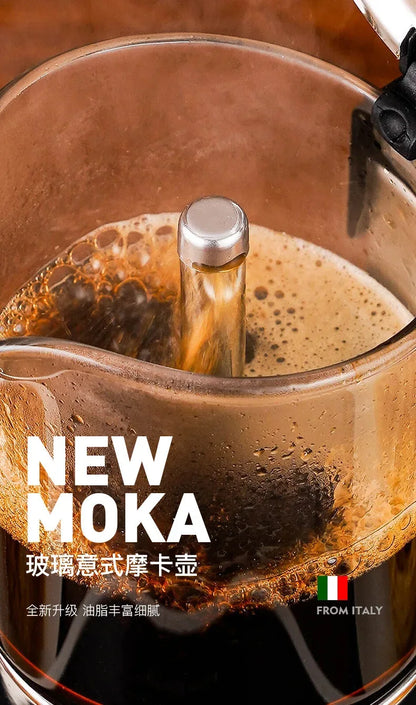 Coffee Maker Coffee Pot Portable Aluminum  Electric Moka Pot  White New Style
