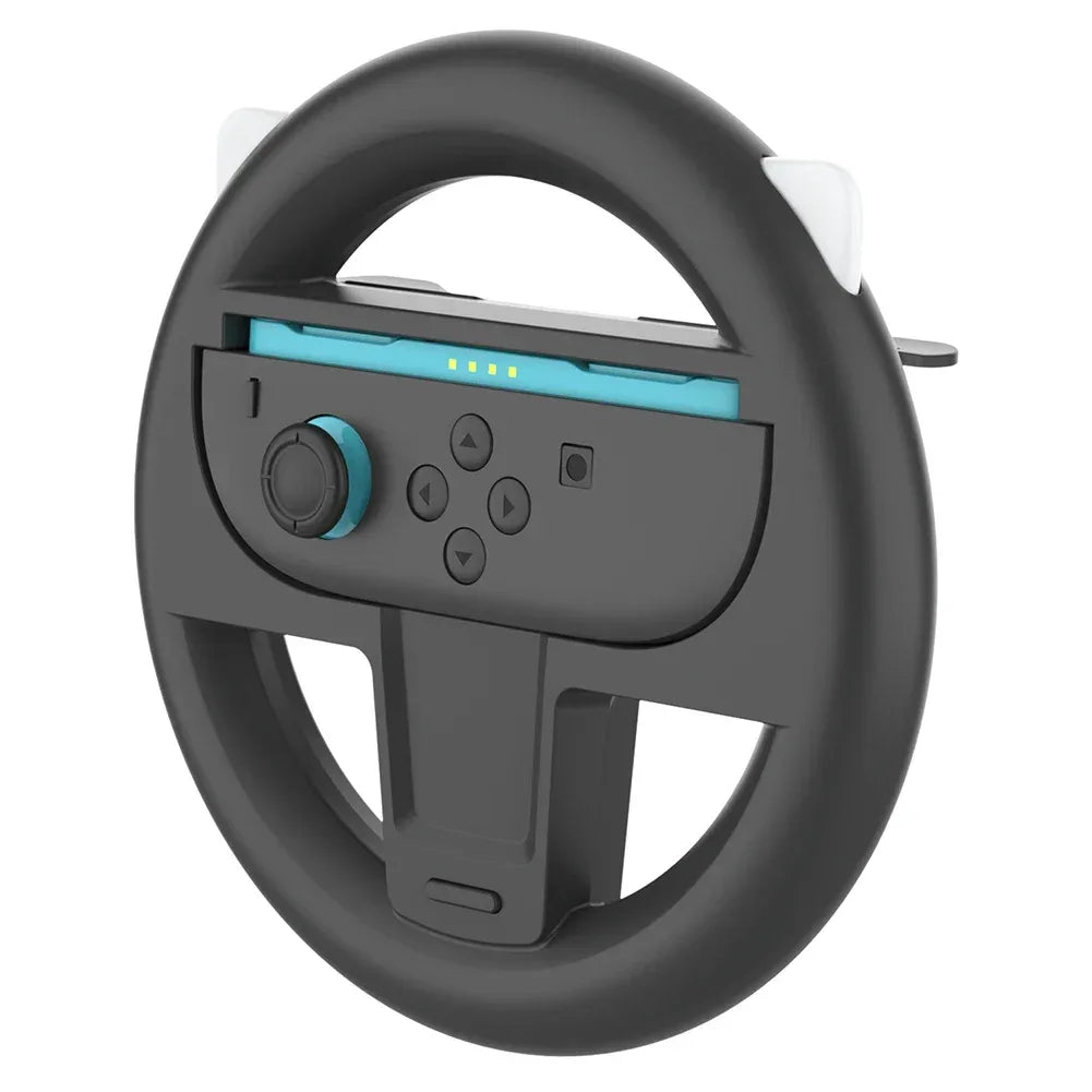 2PCS Steering Wheel for Nintendo Switch 2 JoyCon Controller for NS2 Gaming Racing Steering Wheel Hand Grip for Switch 2 Accessor