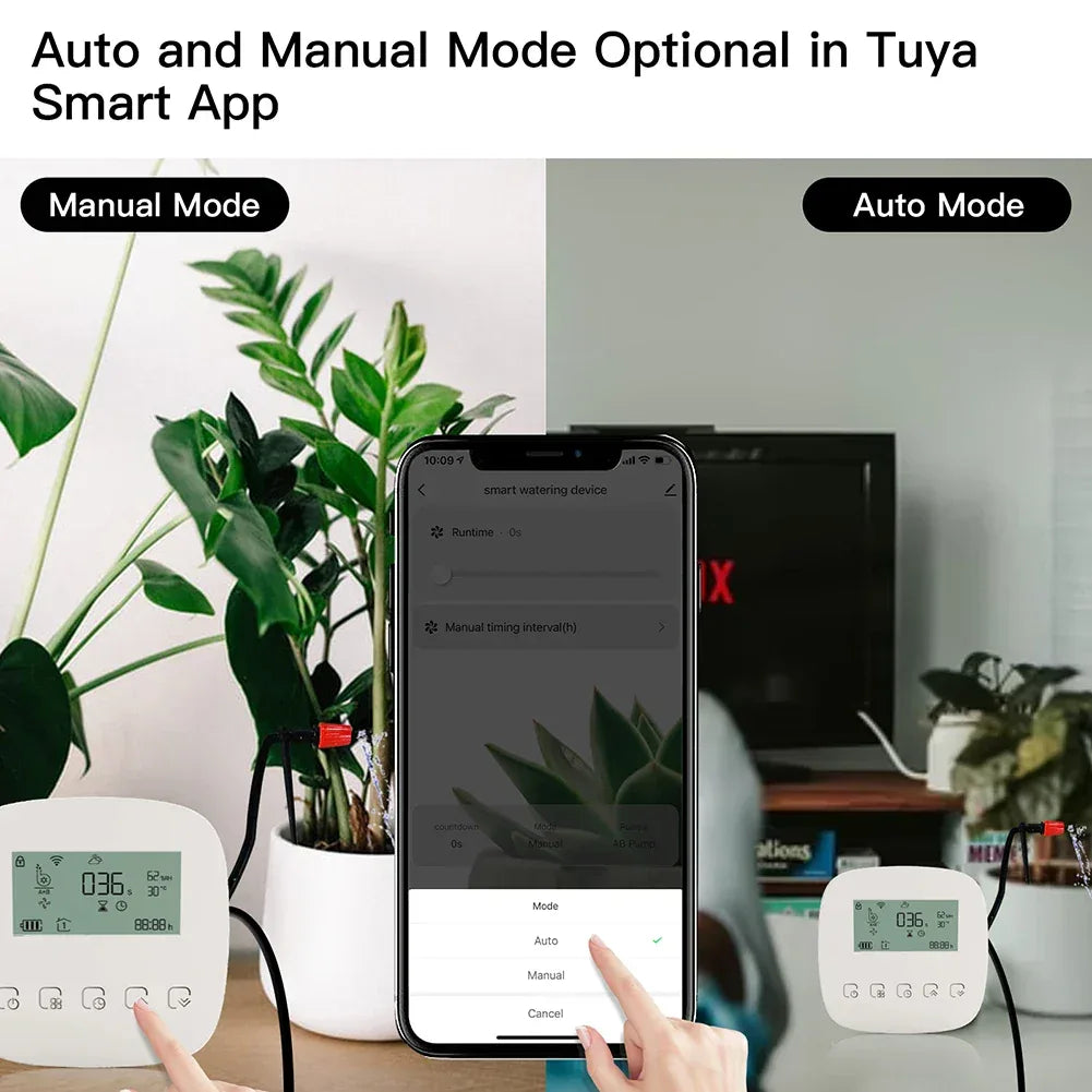 WiFi Tuya Smart Watering Machine Automatic Micro-drip Irrigation System Plants Controller System Irrigation Tool Alexa Google