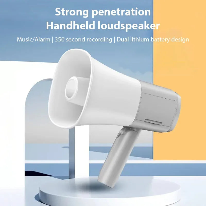 Megaphone Speaker Foldable Handle Portable Bullhorn For Selling Promotions Safe Drills Cheerleading Fans Coaches Outdoor Sports