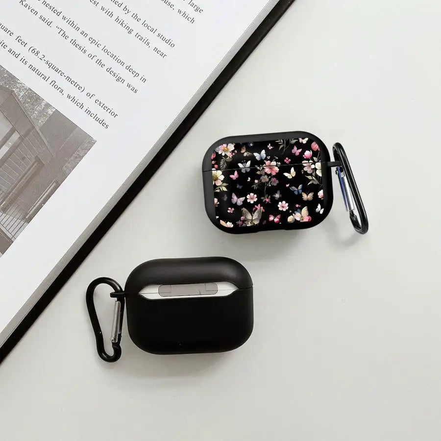 Cartoon Flower Butterfly Print Case For Airpods Pro2 1 Pro Pro3 4 2 3 Earphone Cases Cover