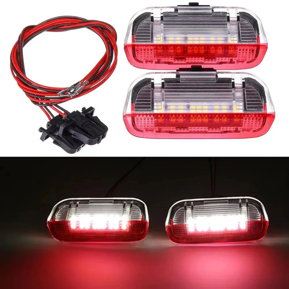 For VW Golf 5 6 7 7.5 T-ROC CC Passat Jetta Tiguan Variant Phidnon Scirocco Touran Auto Signal Lamp 2Pcs 12V LED Car Door Light