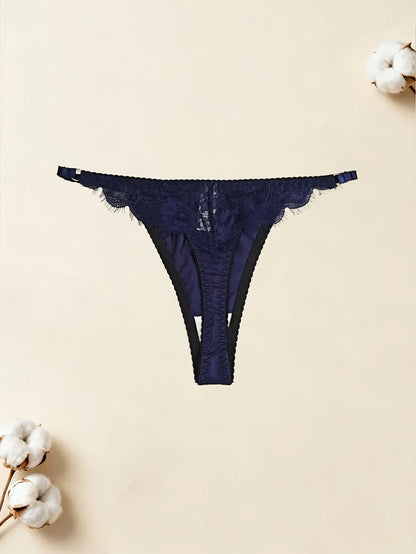 4-piece French sexy lace bow seamless women's thong comfortable soft sports yoga women's underwear