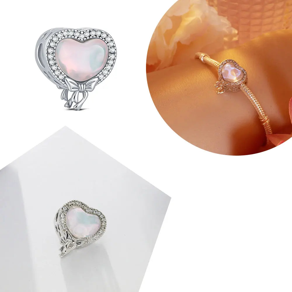 Elegant Mother's Day gifts For mom Ballet Pendant Fit Original Bracelet Diy Jewelry Fine Perfect Heart Rainbow Charm Daily Wear