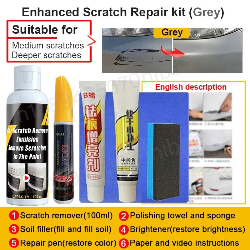 Car Scratch Remover Paint Care Tools Auto Swirl Remover Scratches Repair Polishing Auto Body Grinding Compound Anti Scratch Wax