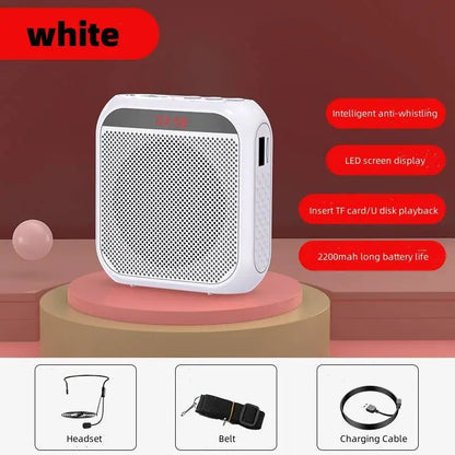 Megaphone Voice Amplifier Portable Personal Voice Speaker s With Microphone Display Loudspeaker For Teachers Speech Tour Guide