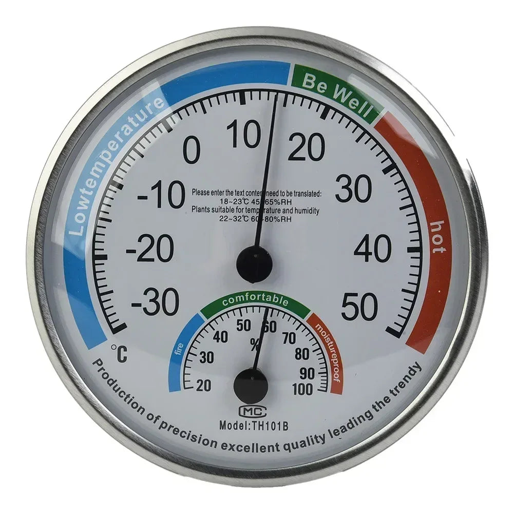 Thermometer Hygrometer Thermo Analog Humidity Indoor Climate Control Home Office Outdoor Garden Restaurant Measuring Tool