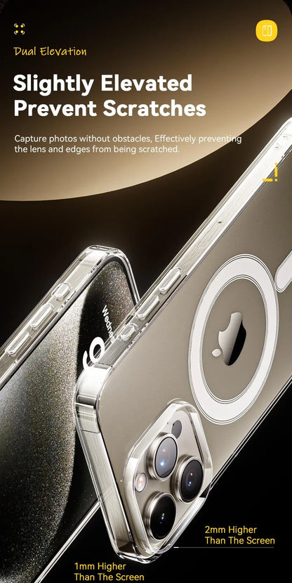 Essager Magnetic Case for iPhone 15 14 13 12 Pro Max Case Shockproof Cover for iPhone 14 Pro Max 15 Plus 15pro Macsafe TPU Cases